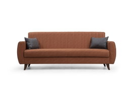 Atelier Del Sofa Sofá Cama de 3 Plazas Rojo Teja